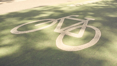 Markierung Fahrradweg