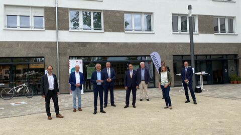 Hessischer Wirtschafts- und Wohnungsbauminister Tarek Al-Wazir bei der Sommertour 2021