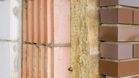 Beispiele gemauerter Wände mit Dämmstoffen