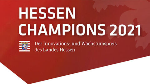 Rotes Logo des Wettbewerbs Hessen Champions 2021