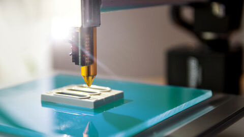 3D-Drucker Detailansicht eines 3D-Druckers