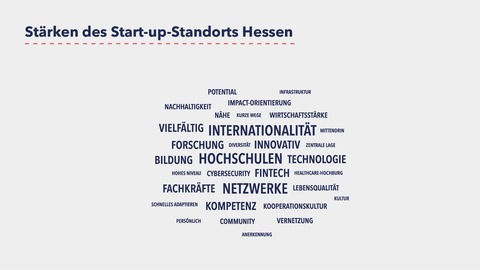Stärken des Start-up Standorts Hessen Stärken des Start-up Standortes Hessen sind zum Beispiel Hochschulen oder Netzwerke