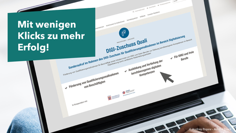 Digizuschuss für Qualifikation der Mitarbeiter in KMU