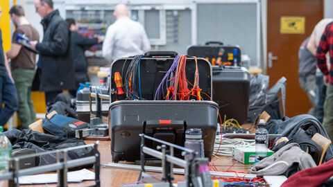 Eine Elektrowerkstatt im Bildungszentrum