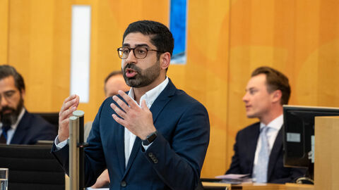 Kaweh Mansoori im Hessischen Landtag