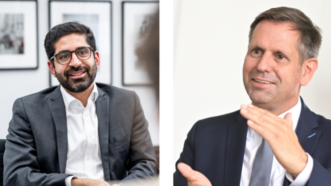 Zwei Männer im Porträt