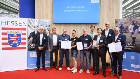 Verleihung der active2work-Awards 2025 auf der EUROBIKE in Frankfurt