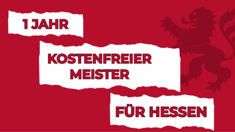 1 Jahr kostenfreier Meister für Hessen