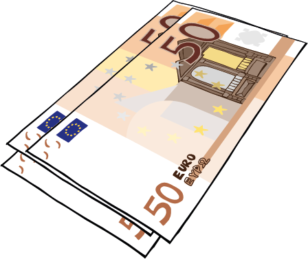 Geld-2 Drei 50-Euro-Scheine